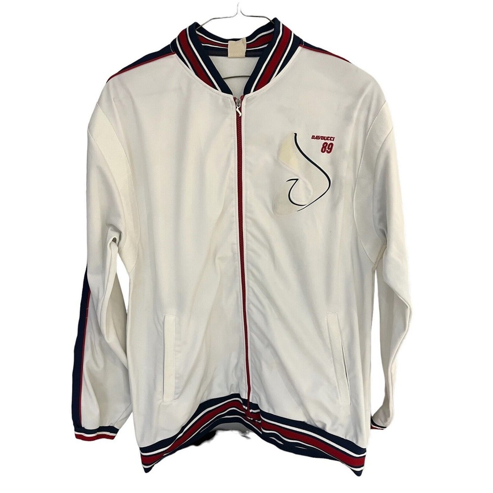 vtg Davoucci men's XL full zip long sleeve track jacket #89